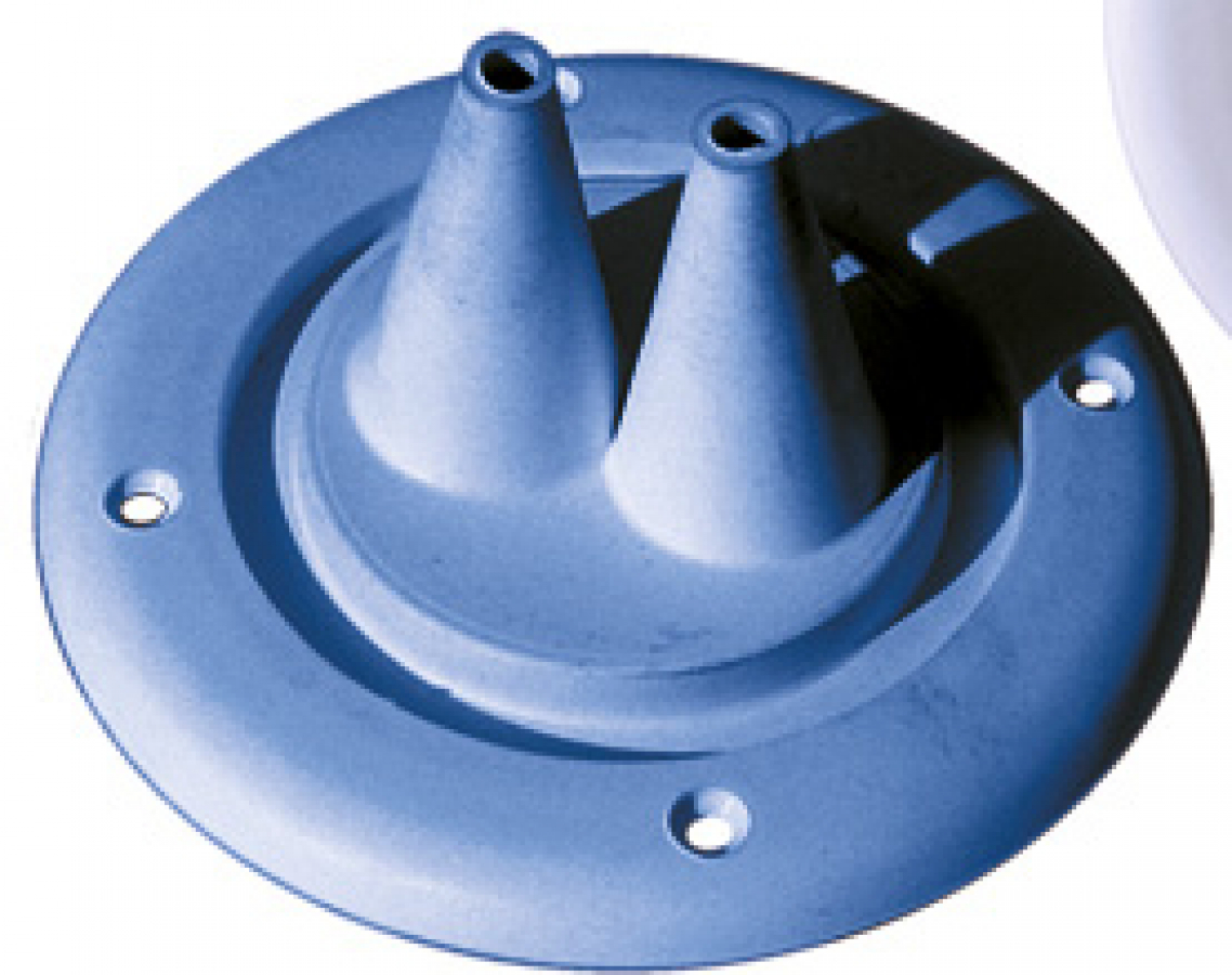 Instalācijas gofra divām tālvadības trosēm -  Pelēka d.115mm H. 52mm