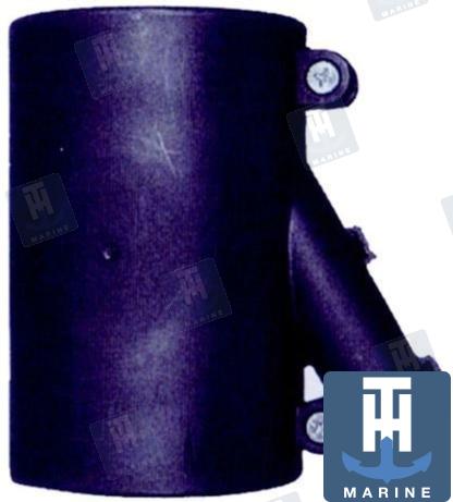 rigging flange hose union black 50mm