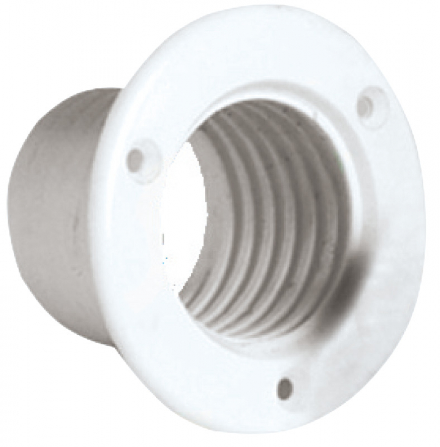 Instalācijas gofras uzgalis - balts 50mm