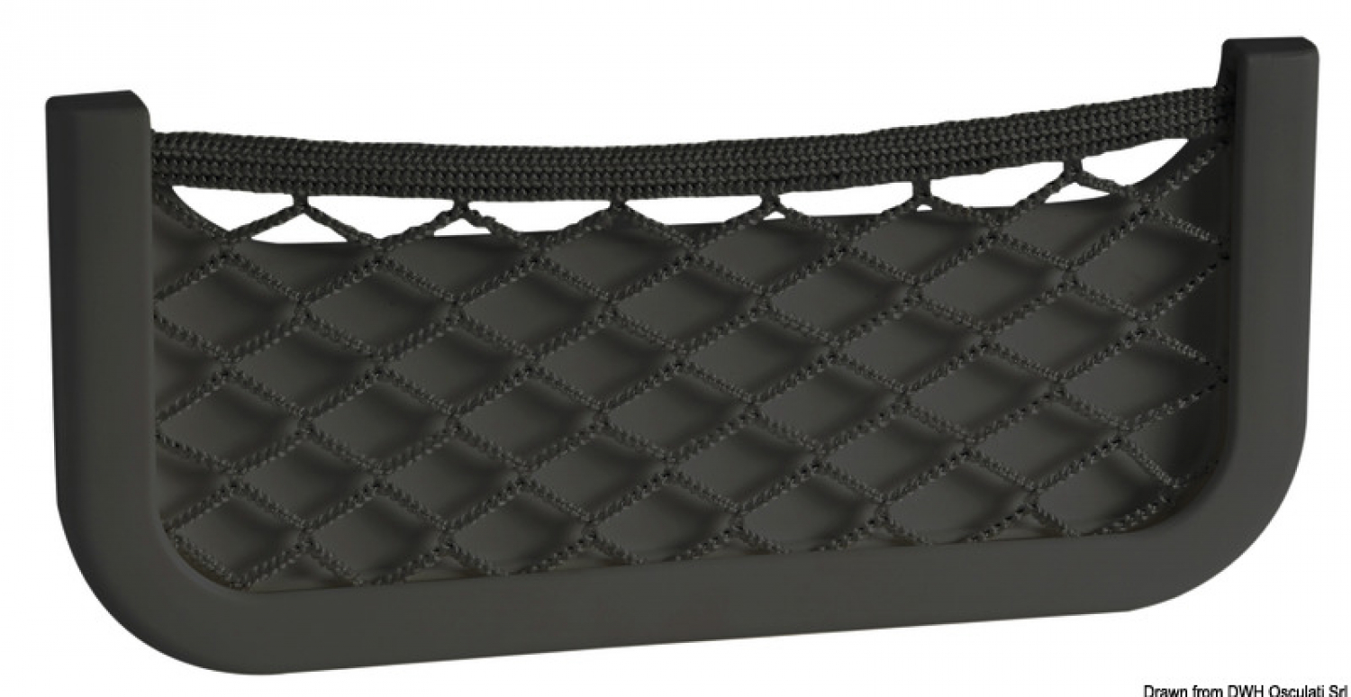 Storage pocket black 250 x 115 x 10 mm