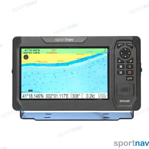 Карточный плоттер и эхолот 9 дюймов с балтийским морем -картой. NMEA2000 и NMEA0183.