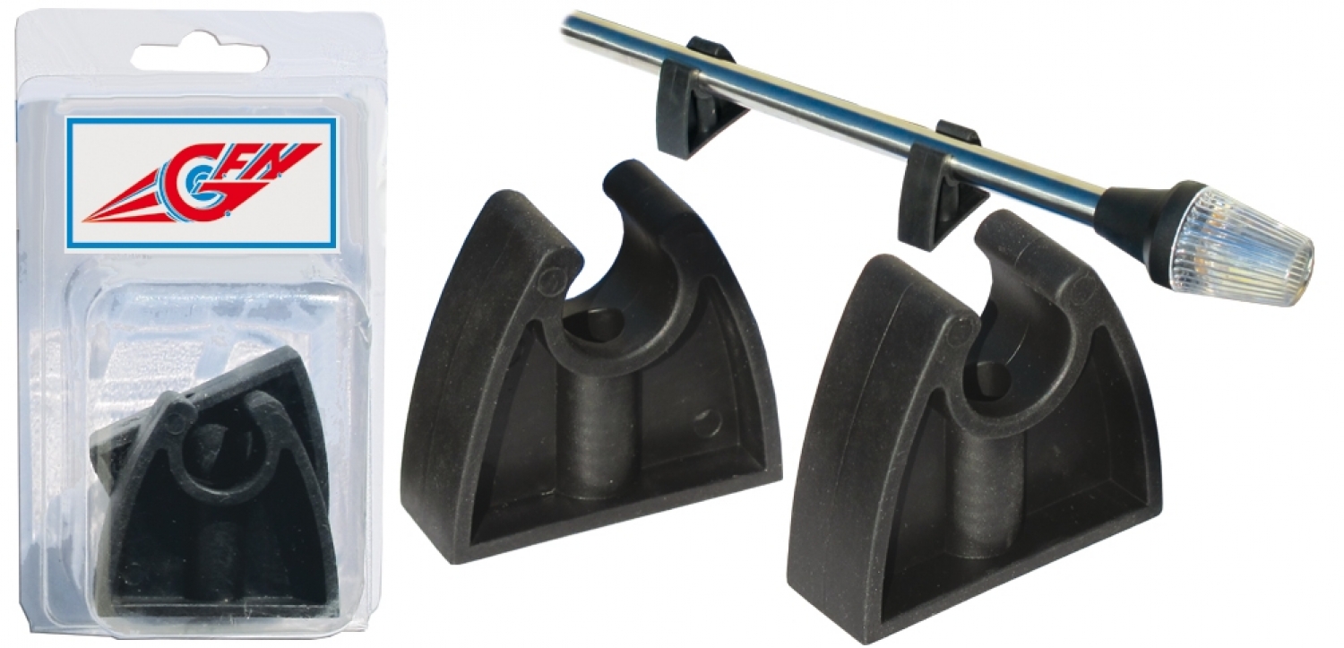 Rubber base for pole light. Ø19mm