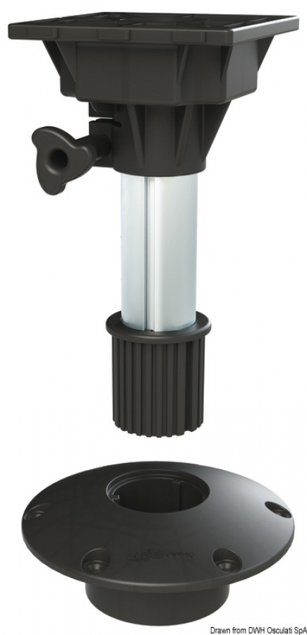 WAVERIDER pedestal telescopic 520-650 mm with shock absorber  D228mm