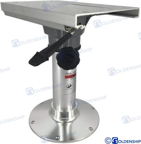 fixed height pedestal with swivel & slider H422mm Ø 229mm