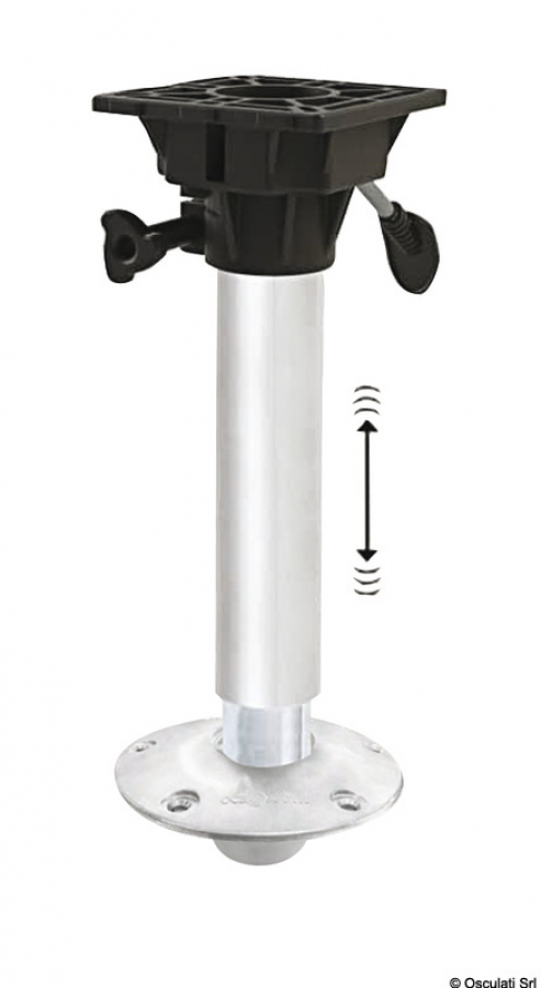 WAVERIDER pedestal telescopic height 44-57cm-with shock absorber, removable Ø 228-mm aluminum base