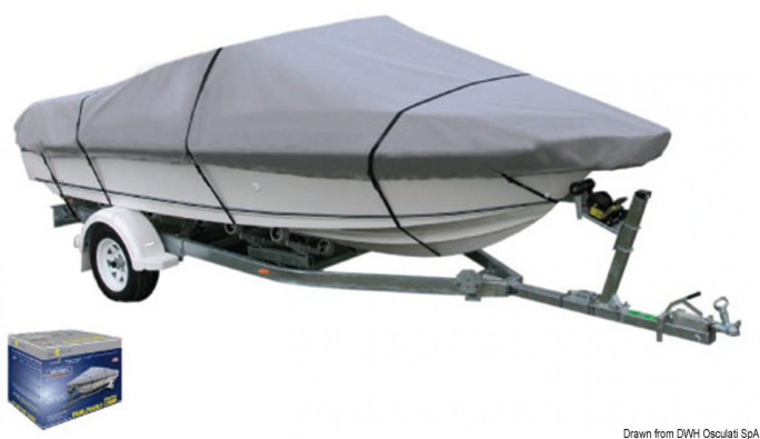 Boat cover 522 cm Boat length from 4 - 4.5m, Boat width maximum 2.05m