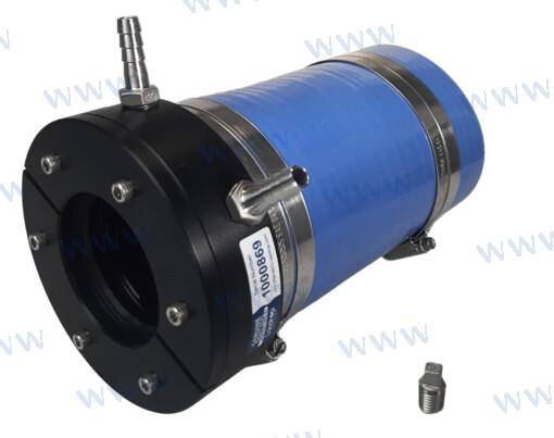 2 1/2" sausais blīvējums - 4" pakaļgala caurule