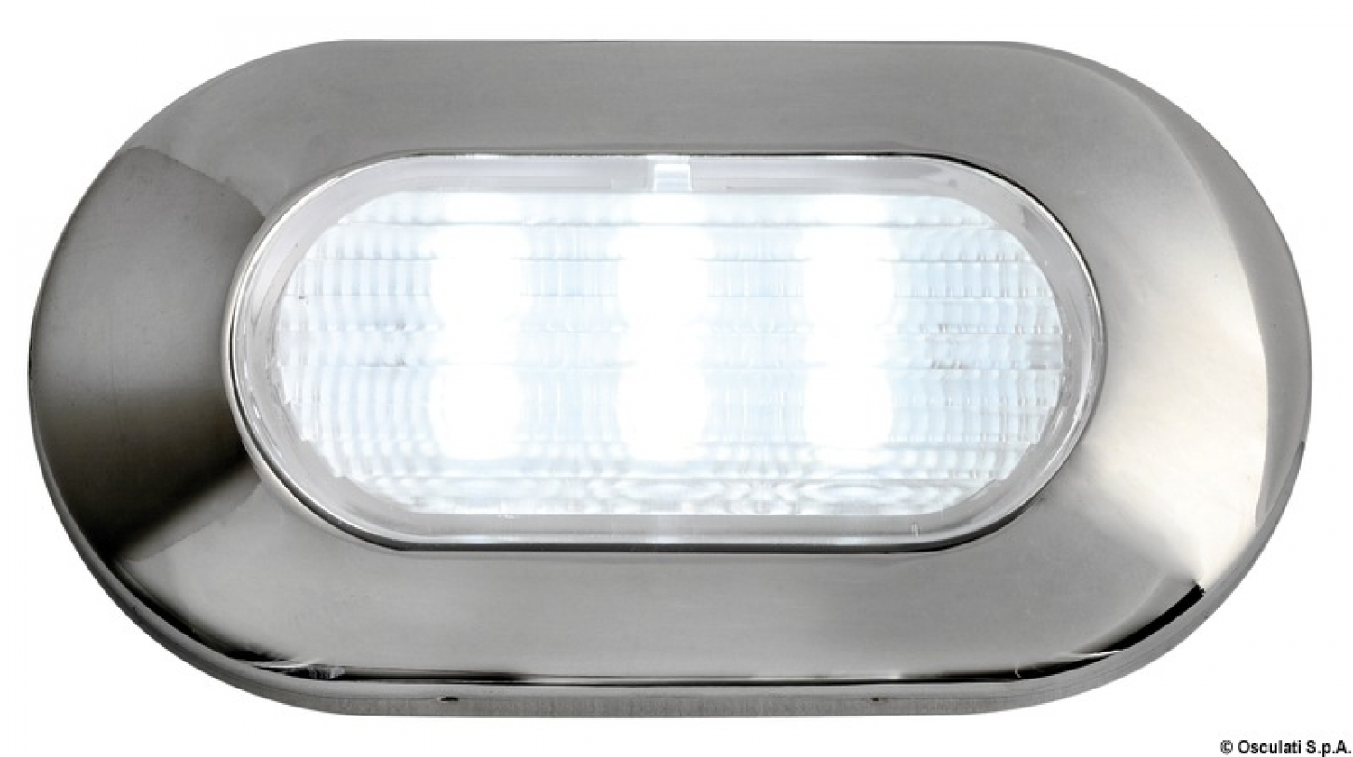 Oval, 6-led courtesy light white 12V 1.2W 83lum 120° 5500K