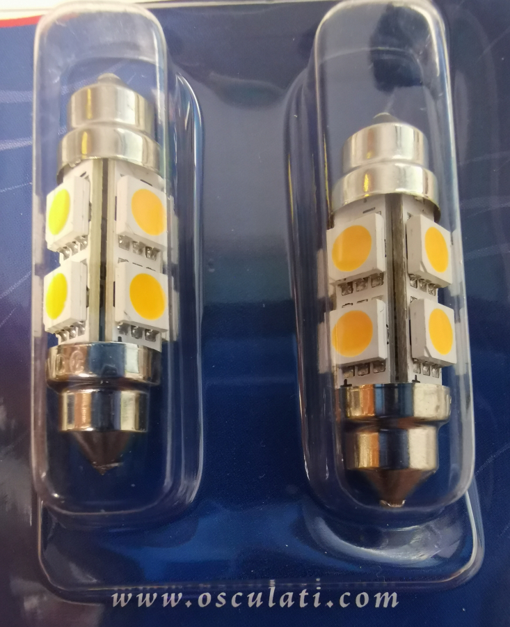 2 Festoon LED bulb 38 mm 3000 K 0,7W