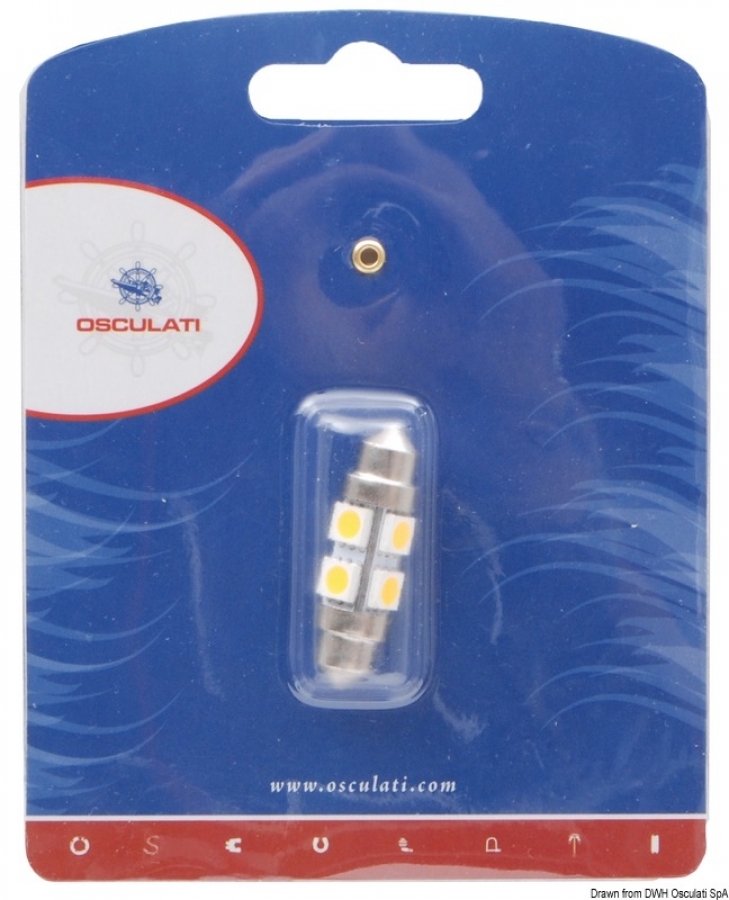 LED Bulb 36 mm 12 V 1.2 W 3000 K 120 lumens