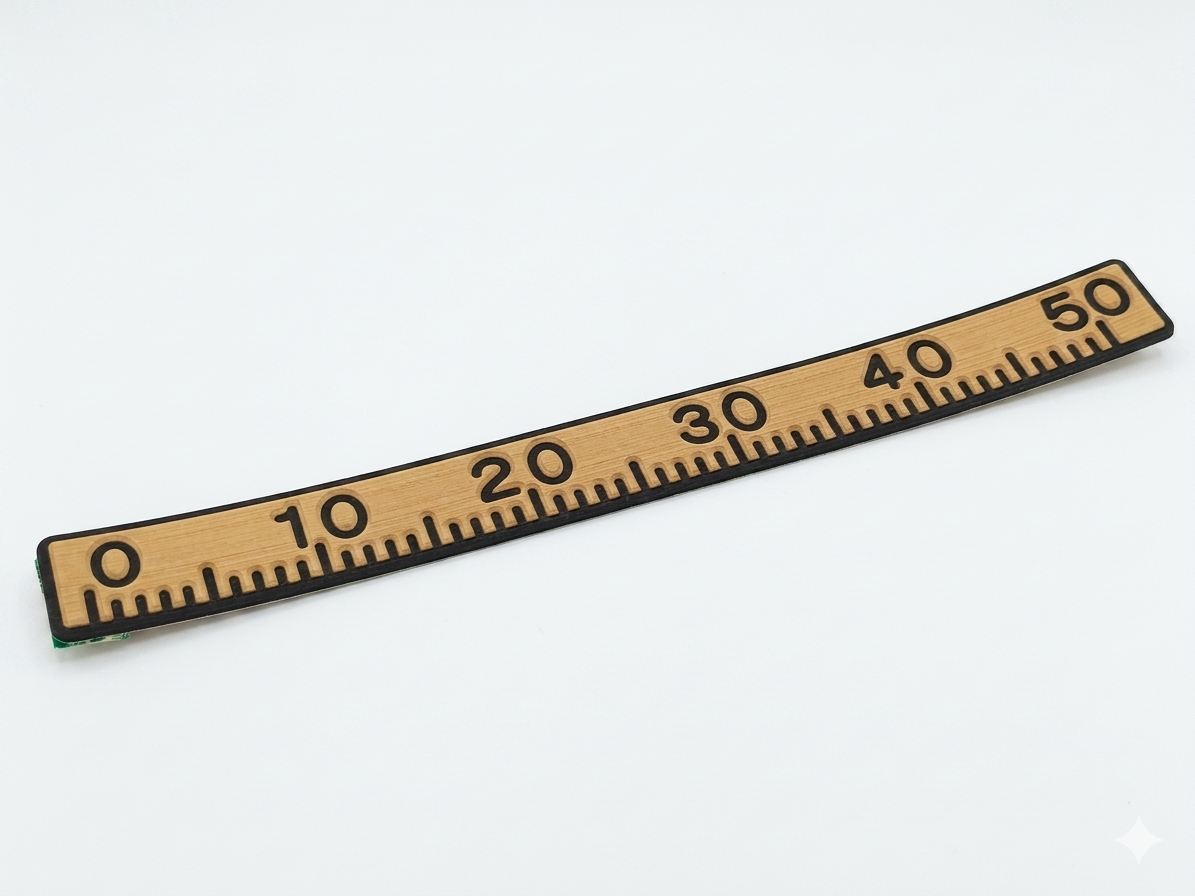 Ruler EVA Line 50cm  - brown with black