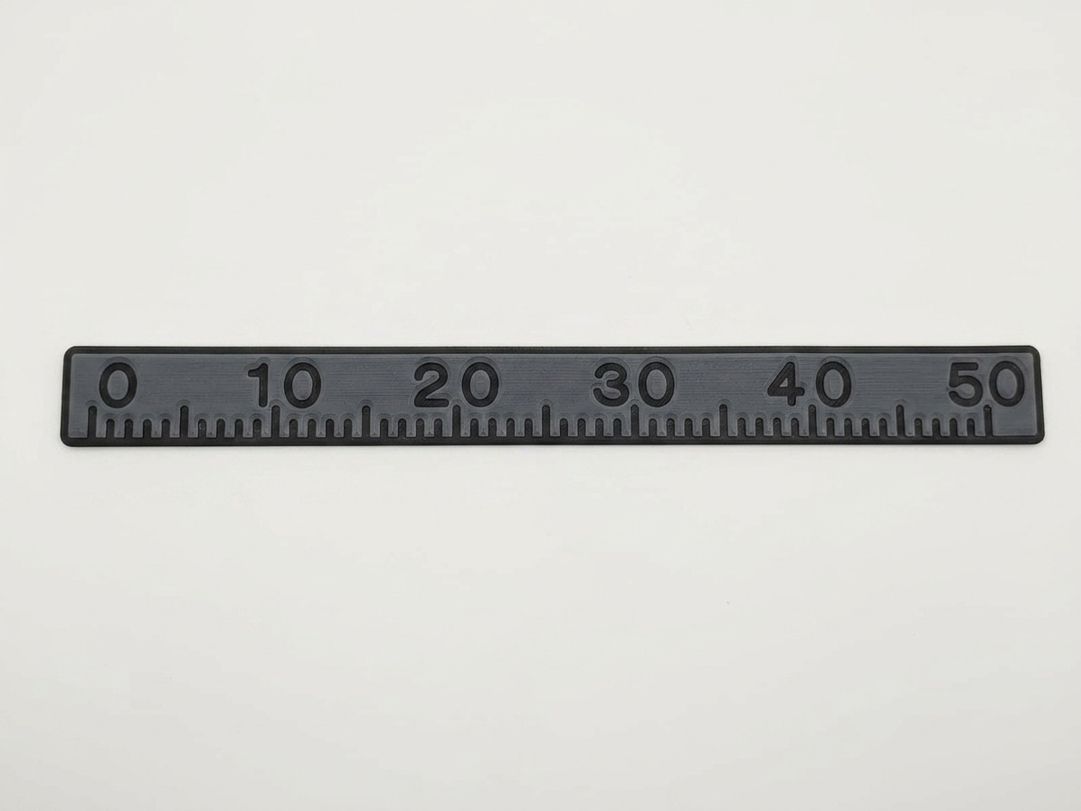 Lineāls EVA Line 50cm - pelēks ar melnu