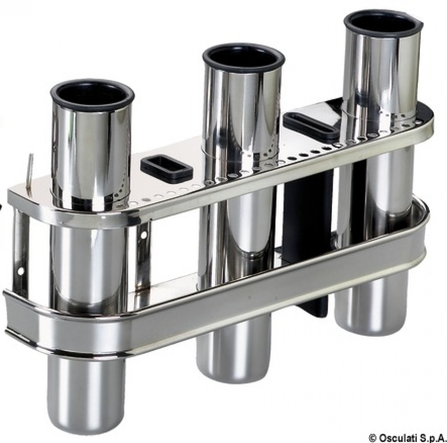 Подставка под удочку SS для переборки -3 удочки 343x235mm(H)