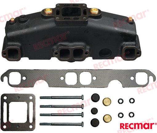 Manifold exhaust V8 5.0-5.7 MCM OEM: Mercruiser: 860246A10, 860246A15, 860246A3, 860246A7, 860246A9, 860337A2, 87114A19, 87114A30, 87114A8