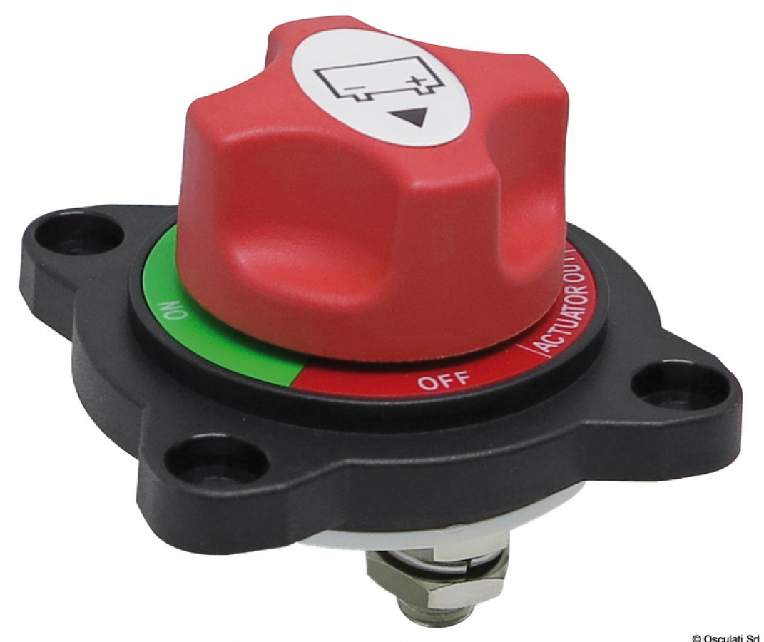 Battery switch for semi-recessed mounting. 50V DC 300A . Up to 10 sec -1000A.