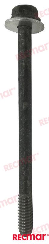 Valve cover screw OEM: Mercruiser: 10-17344, 10-8M0084557, 17344, 8M0084557; Volvo: 3852688, 3856135, 856400; OMC: 3856135