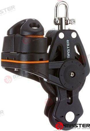 35mm single fiddle/ swivel shackle block