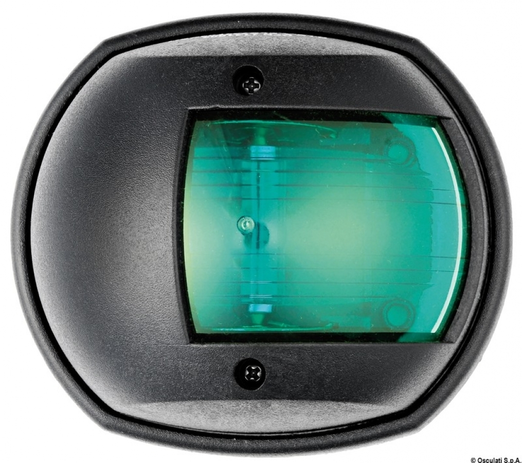 Classic 12 black/112.5° green navigation light 12V 10W