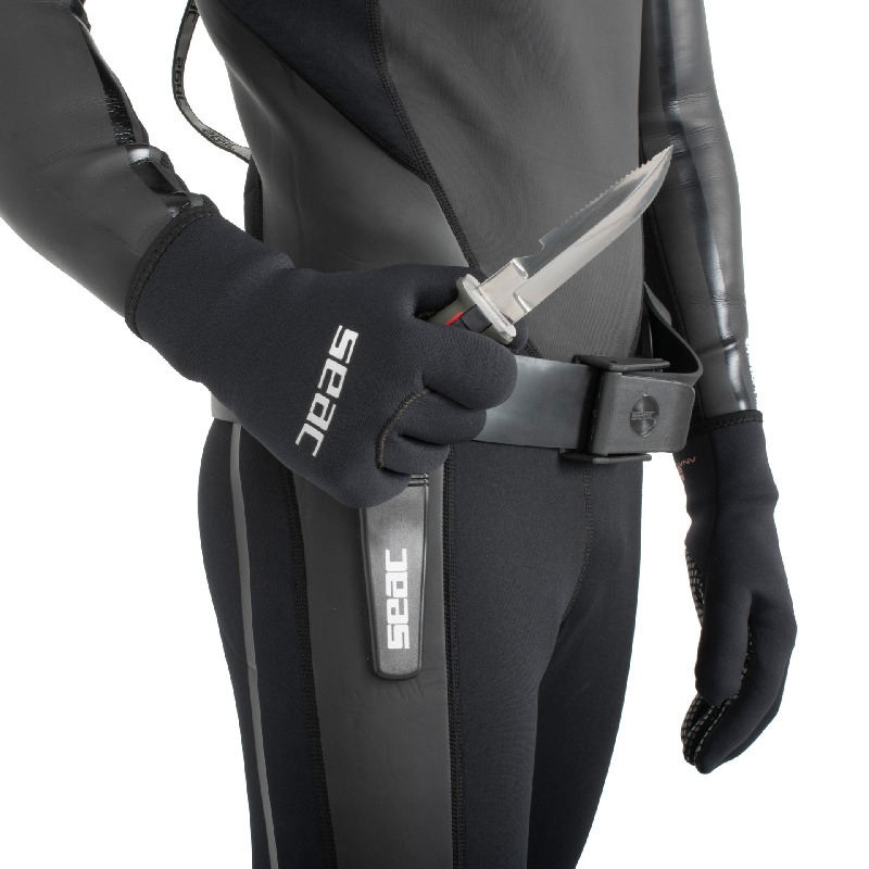 Diving knife BAT - Red - blade 11.5cm