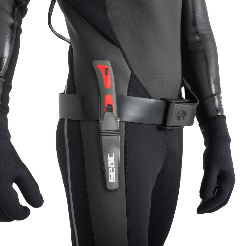 Diving knife BAT - Red - blade 11.5cm