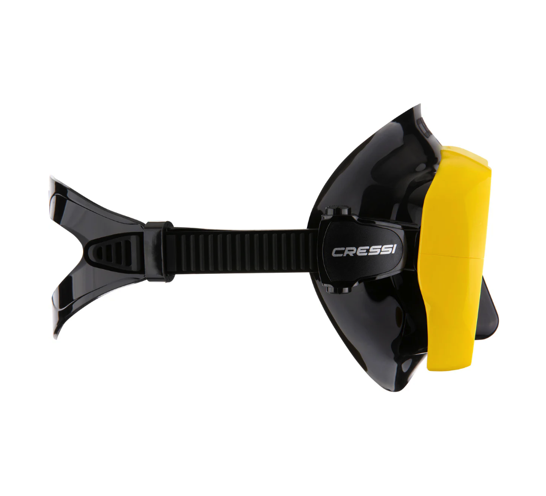 Diving mask Cressi A1 Black/Yellow ANTI FOG - glass