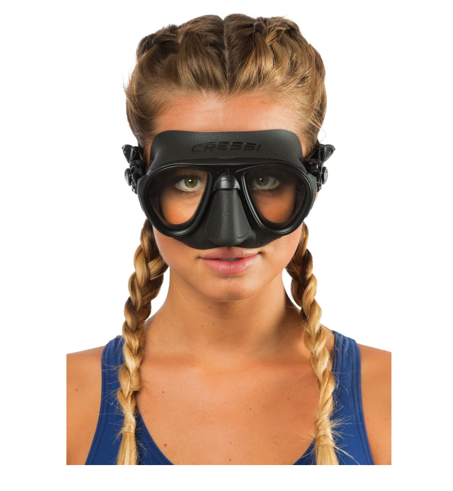 Diving Mask CRESSI Calibro Black/Silver with FOG-STOP technology