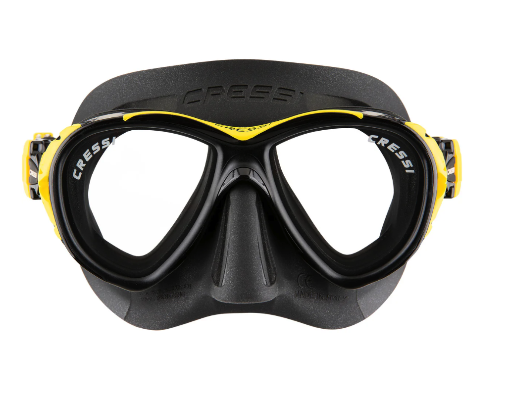 Diving mask NAXO Black/Yellow ANTI-FOG technology