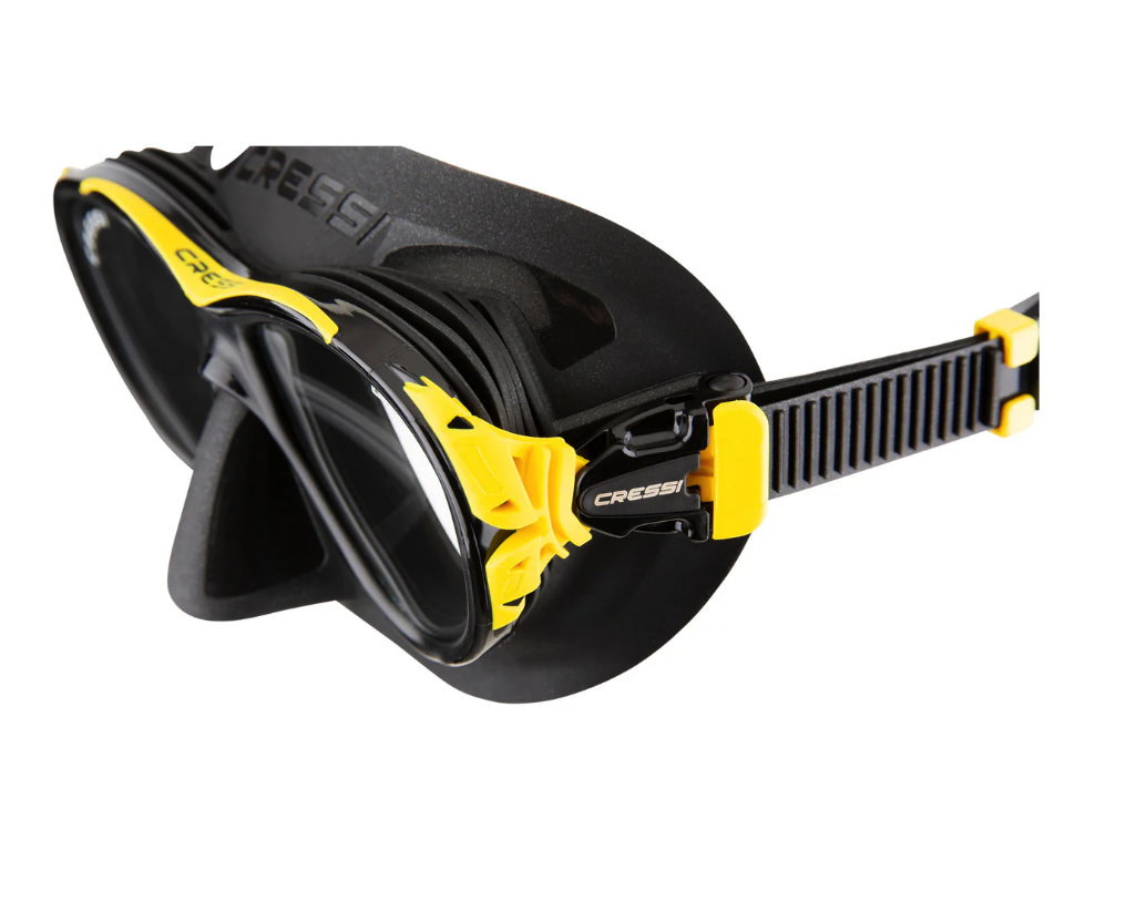 Diving mask NAXO Black/Yellow ANTI-FOG technology