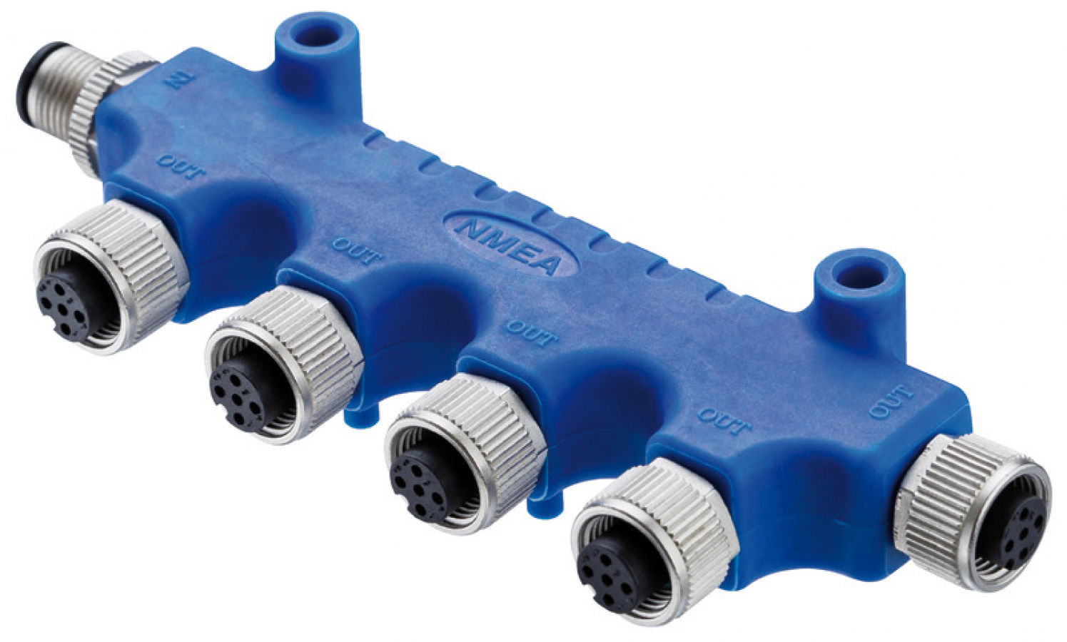 NMEA 2000 4-way connector 4A 60V IP68 5 contacts