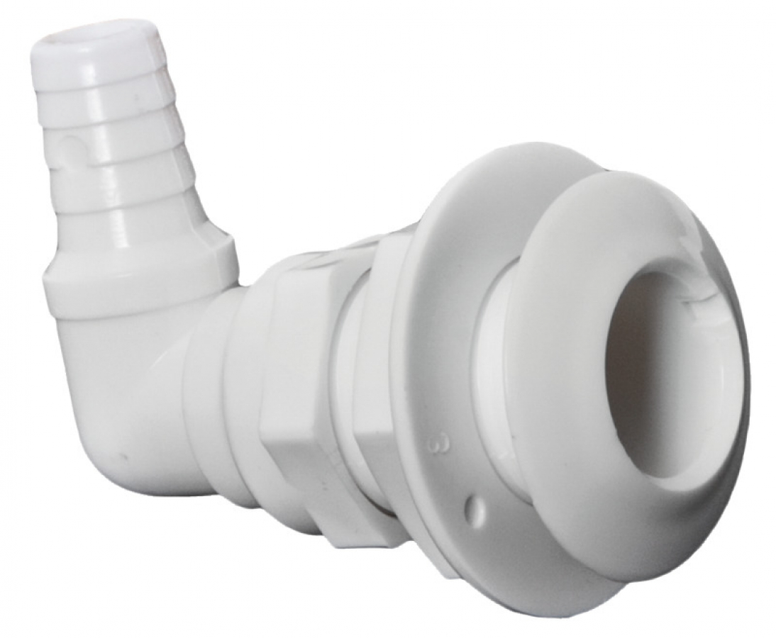 Слив 90 ° белый пластик Ø1 "x 25 мм
