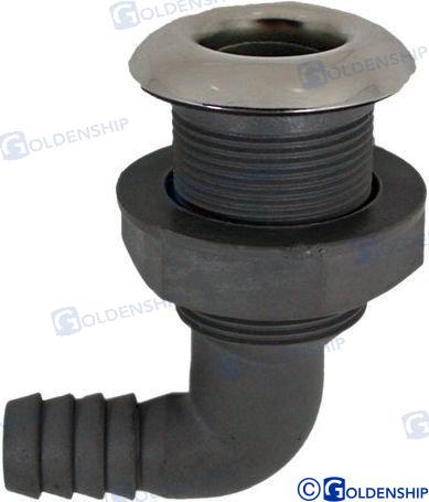 Noteka ABS - ar SS uzgali - ieeja Ø19mm  90°