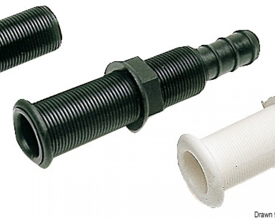 Noteka melnā krāsā L153mm x iekšējais Ø23mm Šļauka Ø19 mm