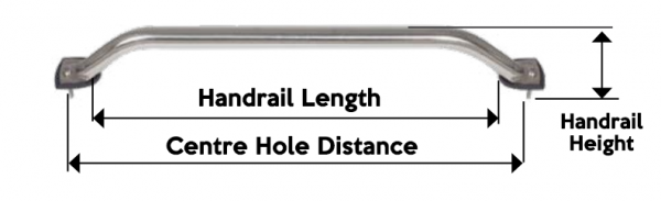 handrails 383 x 305 x 67 mm