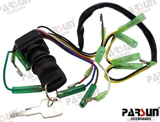 Ignition key with remote control OEM: Parsun: F15-05000100BW