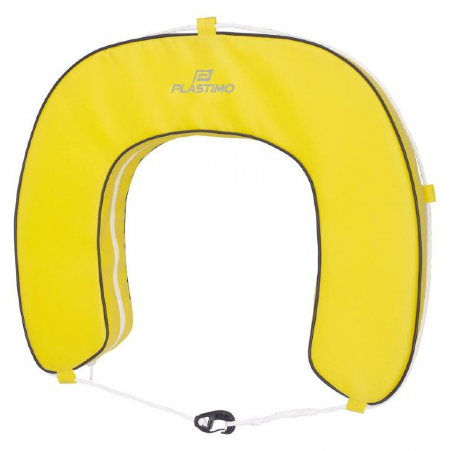 Horseshoe buoy with yellow removable cover , 147N , Plastimo