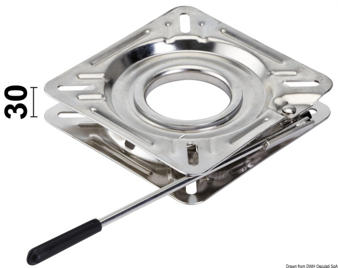 Chair base with lock (Stainless Steel)