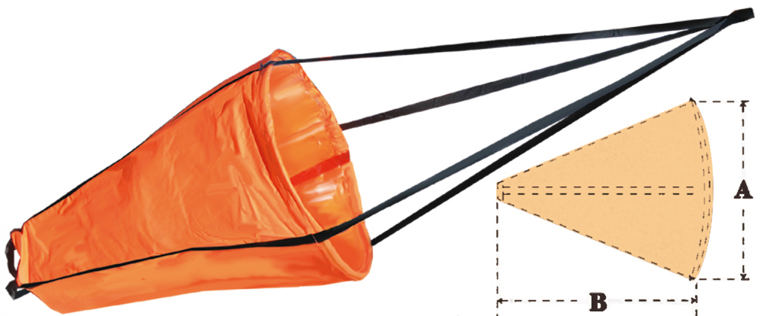 Parašūtenkurs -dreifējošais enkurs A80cm B79cm  līdz 8m  laivai