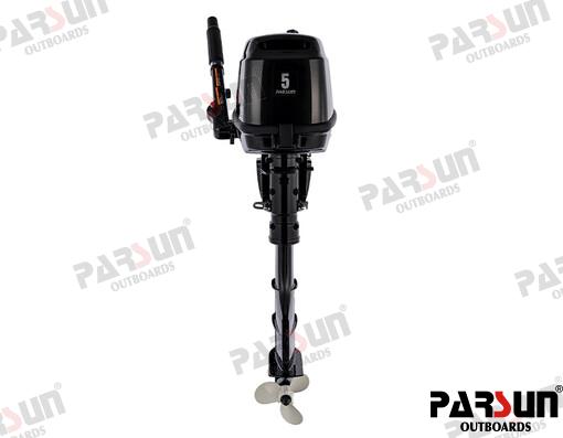 Parsun F5 HP 4-stroke Outboard Motor - S-Leg - Black