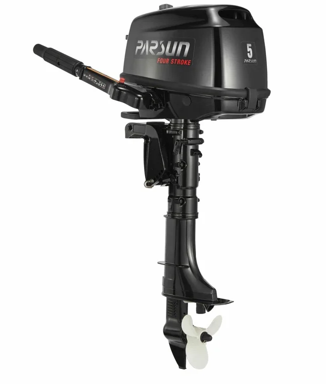 Parsun F5 HP 4-stroke Outboard Motor - S-Leg - Black