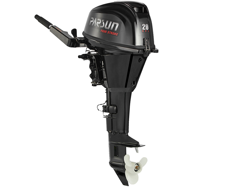 Parsun F20 HP 4-stroke Outboard Motor - S Leg - Black