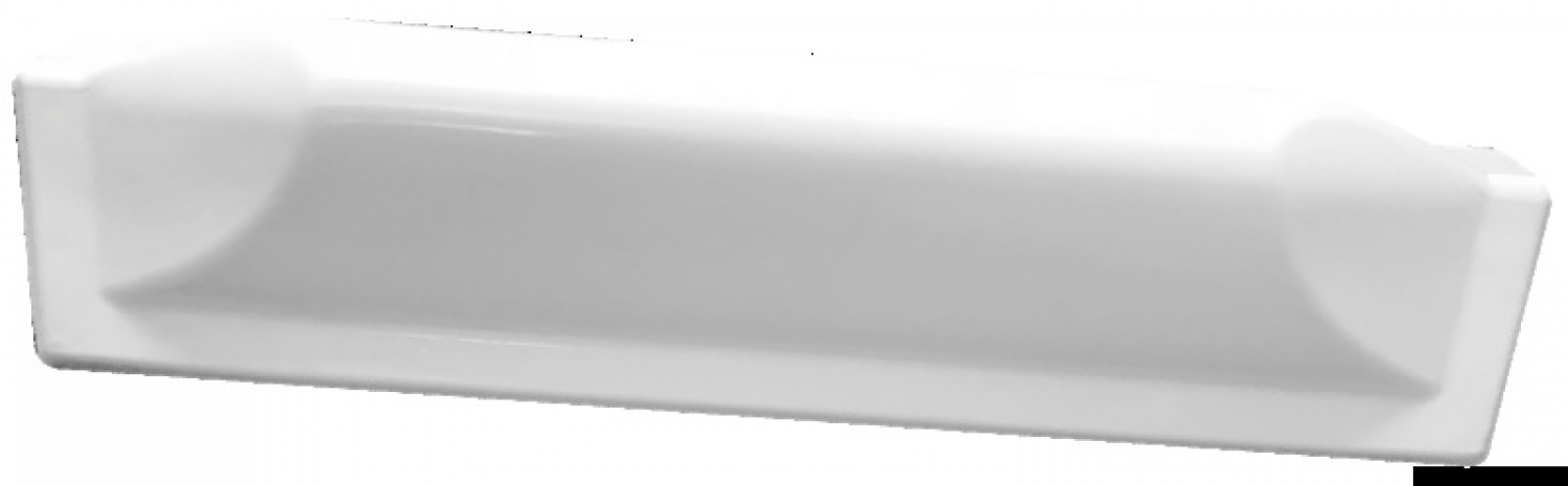 Piestātnes aizsargs - balts - A- 8,5cm , B- 7,4cm , C-12cm , D- 3,9cm  L - 43 cm