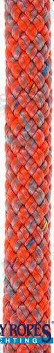 Poli-braid-32 8mm. pelēks/oranžs (150 m)