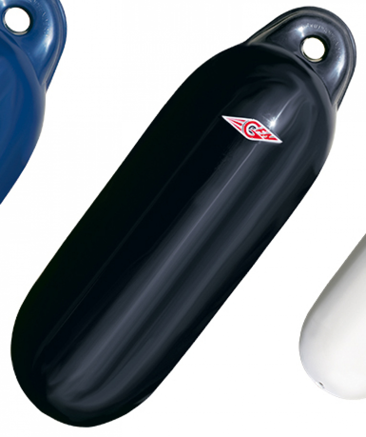 кранец - черный 15x58см одна петля