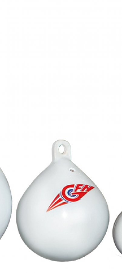 Poleris 15x20cm -buoy - white