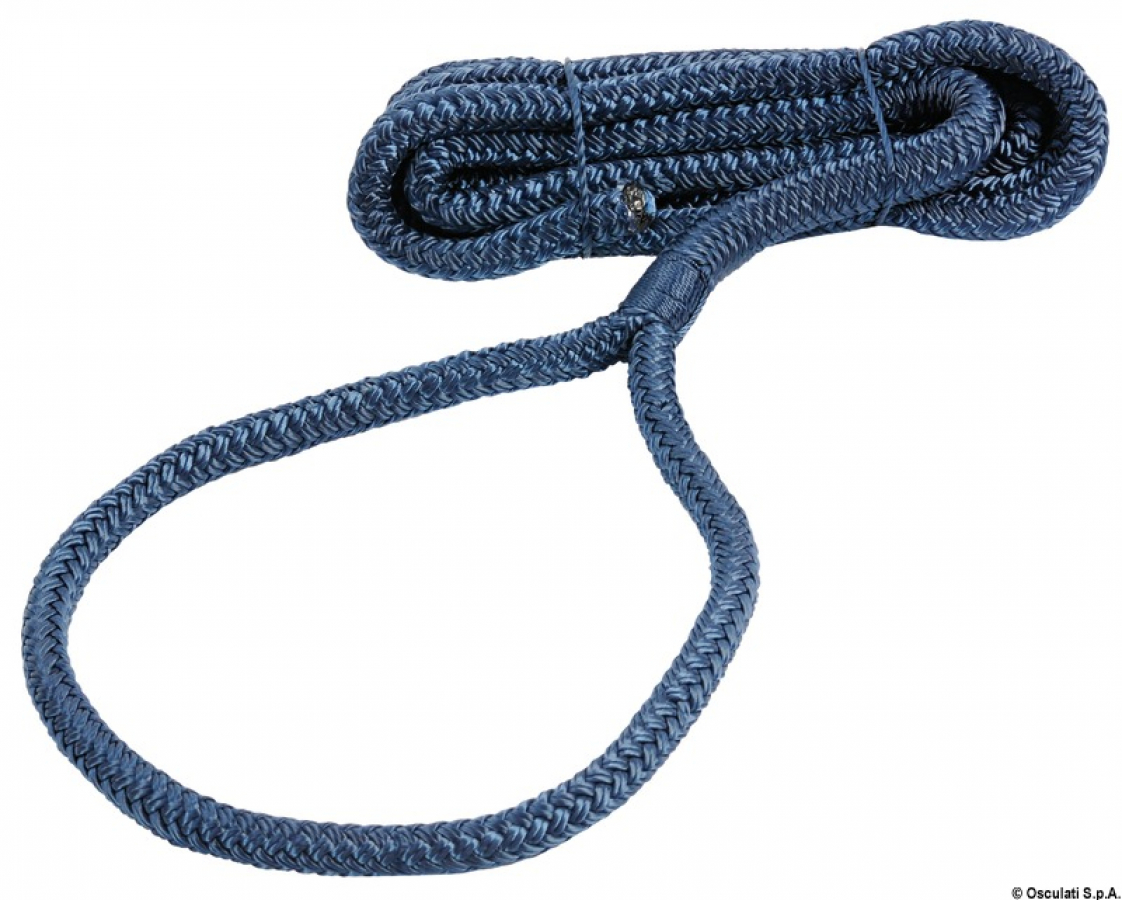 Line for fenders spliced-eye blue 1.5 m Ø 6 mm