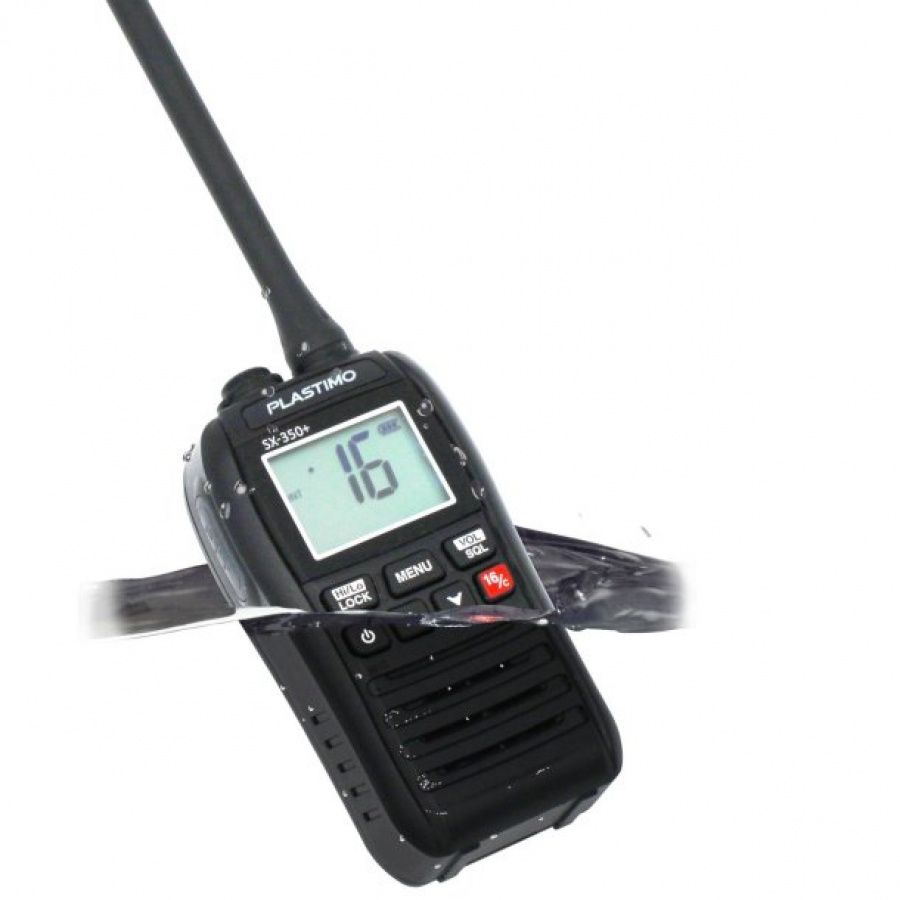 Handheld VHF SX -350+ Charging, Floating IPX 7 - Plastimo