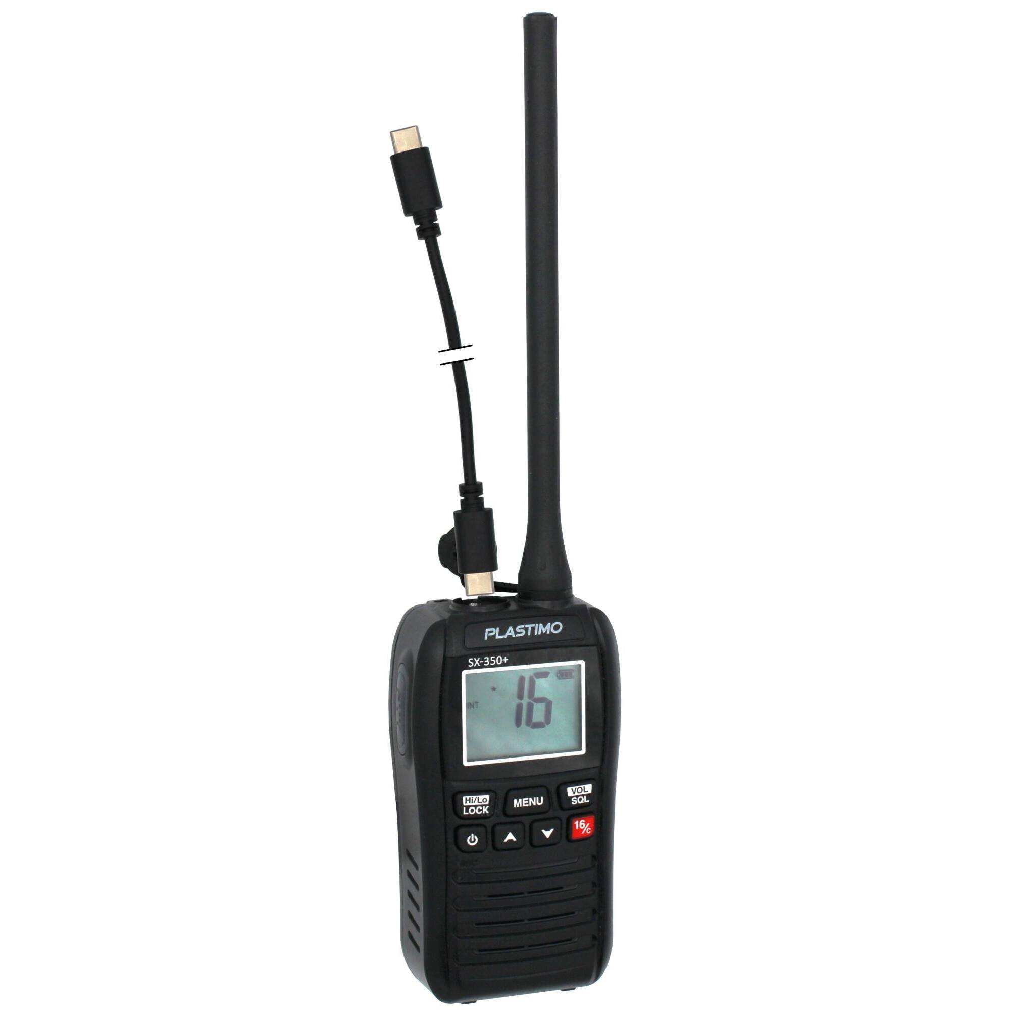 Handheld VHF SX -350+ Charging, Floating IPX 7 - Plastimo