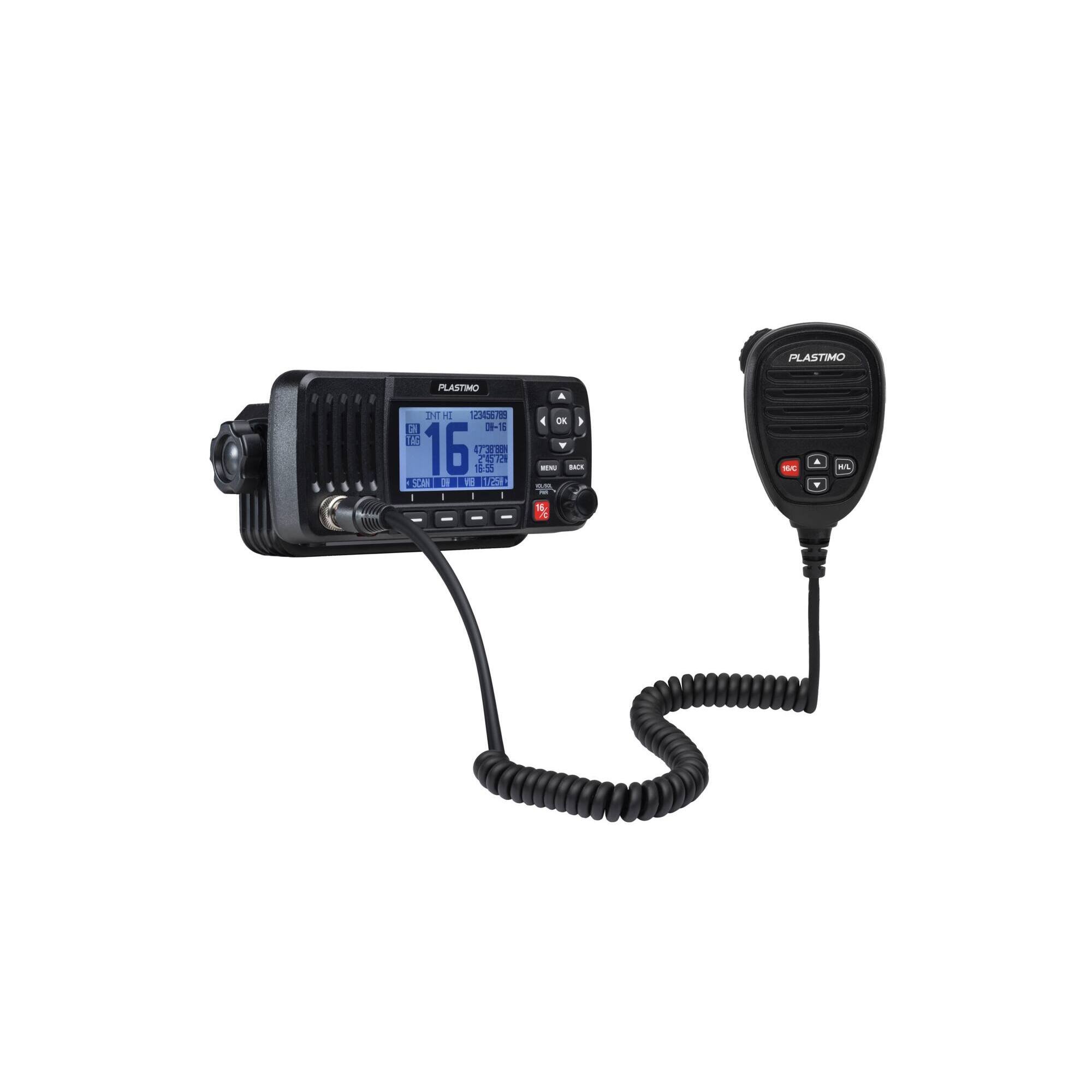 Rācija VHF, DSC, GPS FX-500+ Plastimo