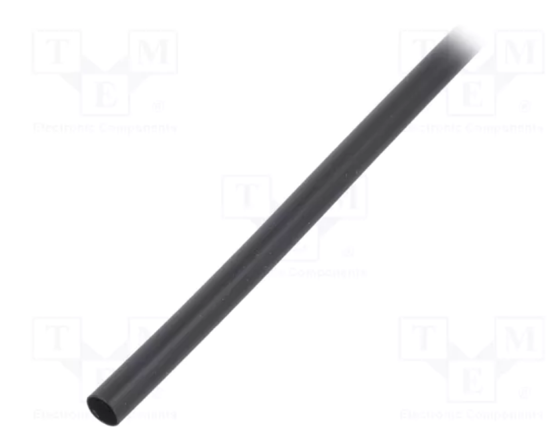 Thermotube 3:1 6mm 1m - black