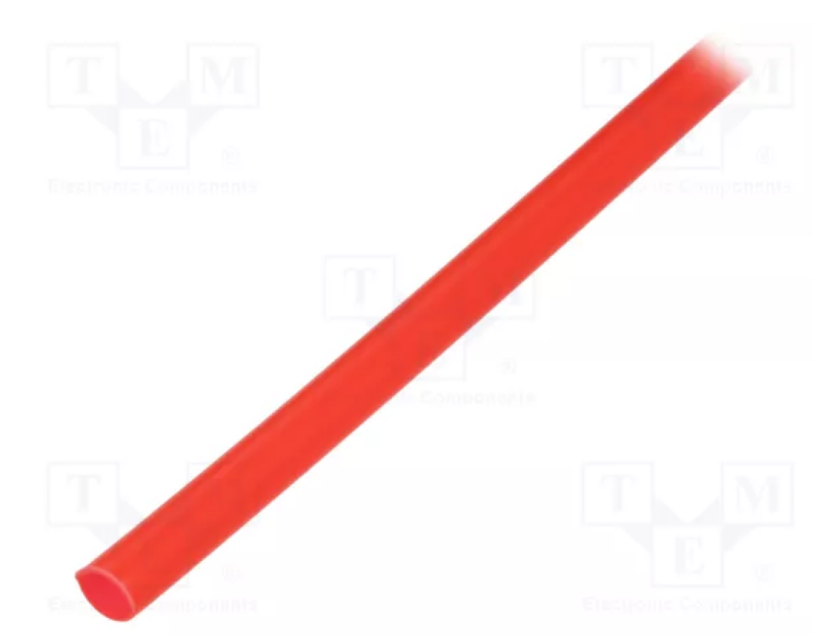 Thermotube 3:1 6mm 1m - red